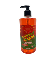 Sabonete corporal Paola Pink Bubble Gum - Morango - 500ml