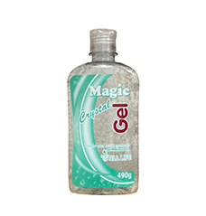 Gel para Cabelos  490g Magic Crystal Fixador com Brilho Molhado Sem Álcool  + artefasa